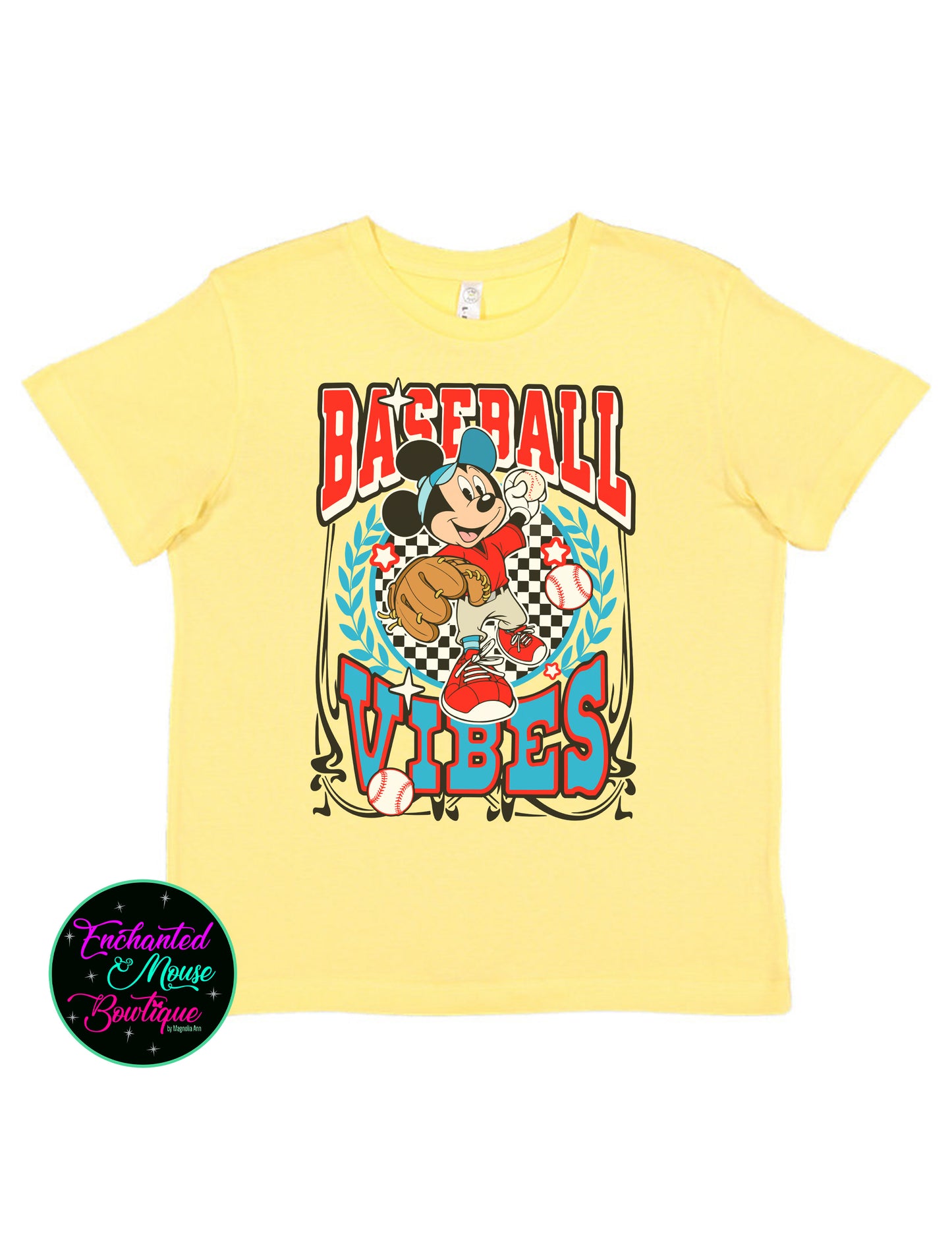 Mickey Baseball Vibes Shirt, Disney Shirt, Baseball Disney Shirt, Kids Disney Shirt, Kids Baseball Shirt, Mickey Mouse Shirt, Baseball Lover Tee
