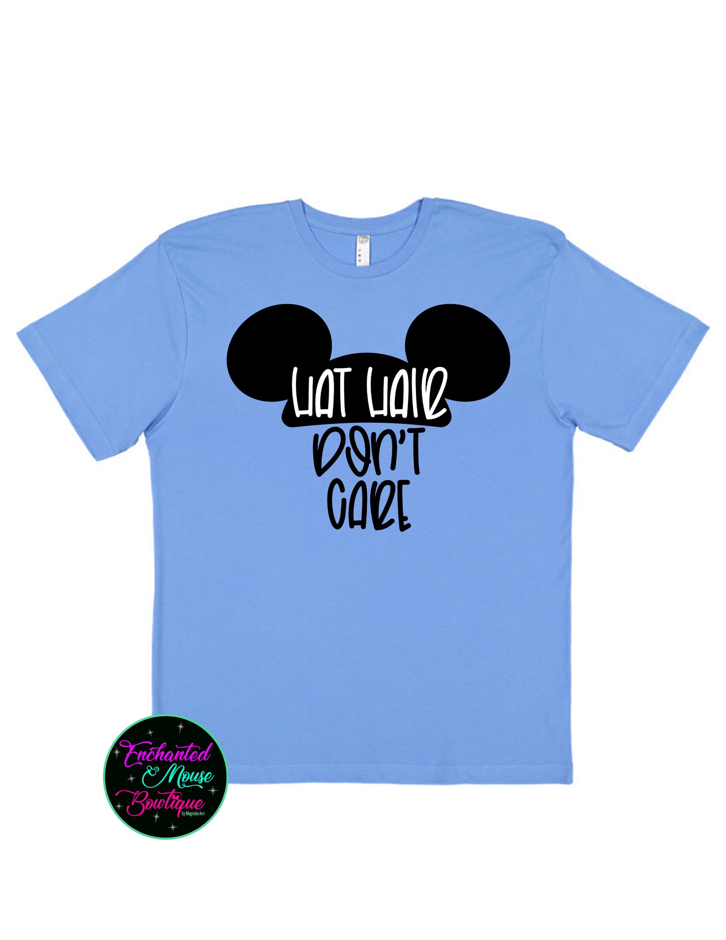Hat Hair Don't Care, Disney Shirt, Mickey Shirt, Funny Disney Shirt, Matching Disney Shirts, Mickey Ears Shirt, Plus Size Disney Shirt