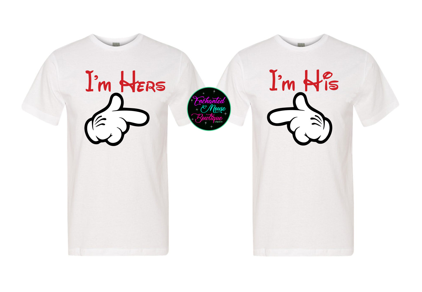 I'm His, I'm Hers, Disney Couple Shirts, Disney Bride, Disney Groom, Mickey Mouse Shirt, Disney Vacation Shirts, Disney Shirt