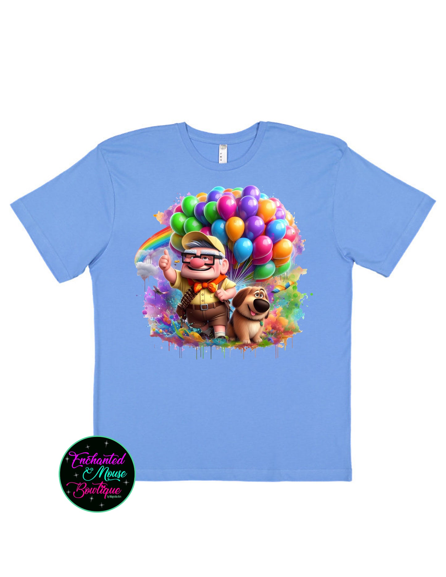 Disney Pixar Up Shirt, A World Of Adventure Awaits, Rainbow Balloons Tee, Disney Vacation, Disney Up Movie Shirt, Up Balloon Shirt, Up Movie