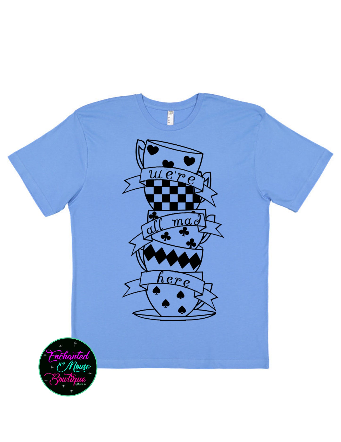 We're All Mad Here Disney Shirt, We're All Mad Shirt, Alice in Wonderland Shirt, Mad Hatter Shirt, Alice in Wonderland T-shirt, Disney Shirt