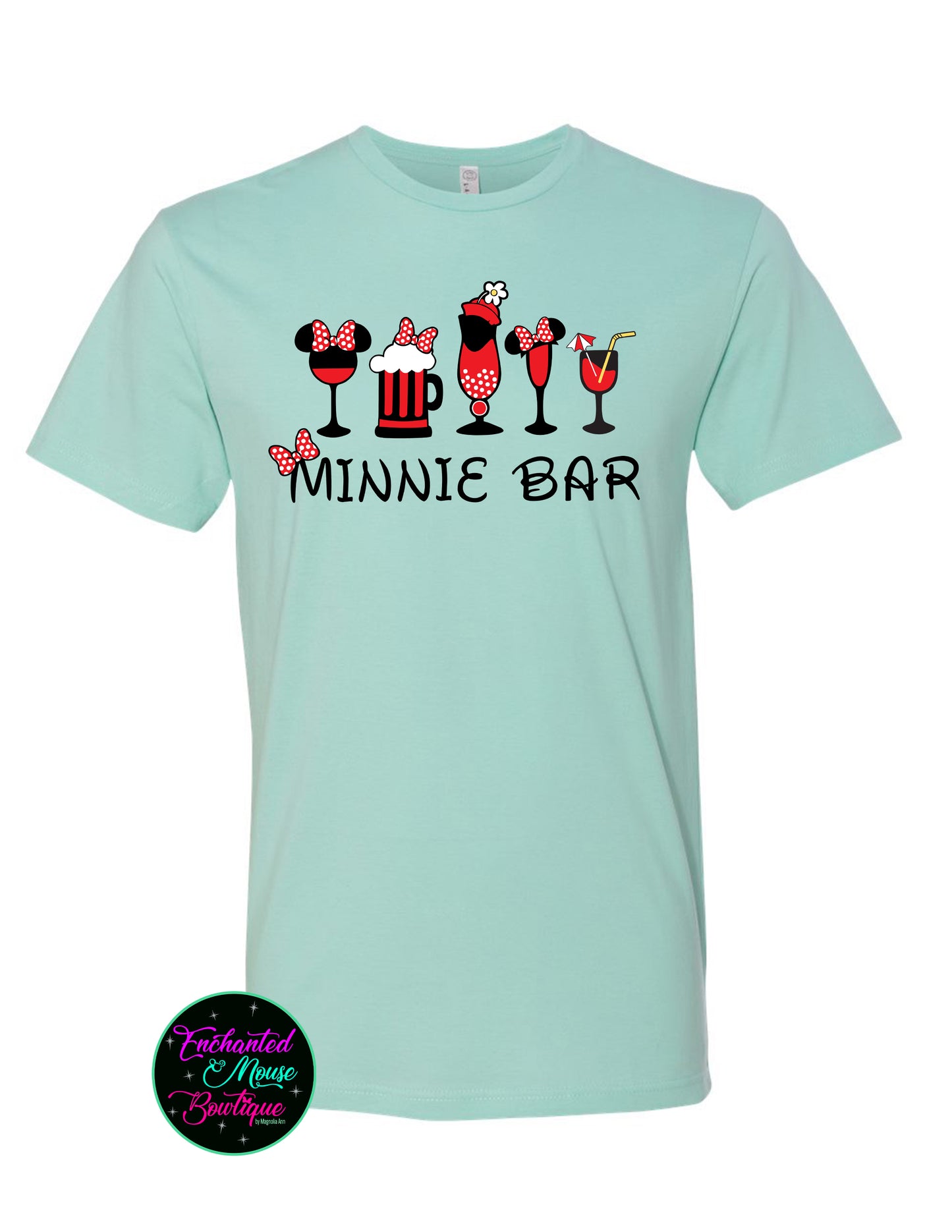 Minnie Bar Shirt, Disney Shirts, Drinking Shirts, Drinking Around the World Shirt, Minnie Mouse Shirt, Disney Vacation Shirt, Minnie Shirts