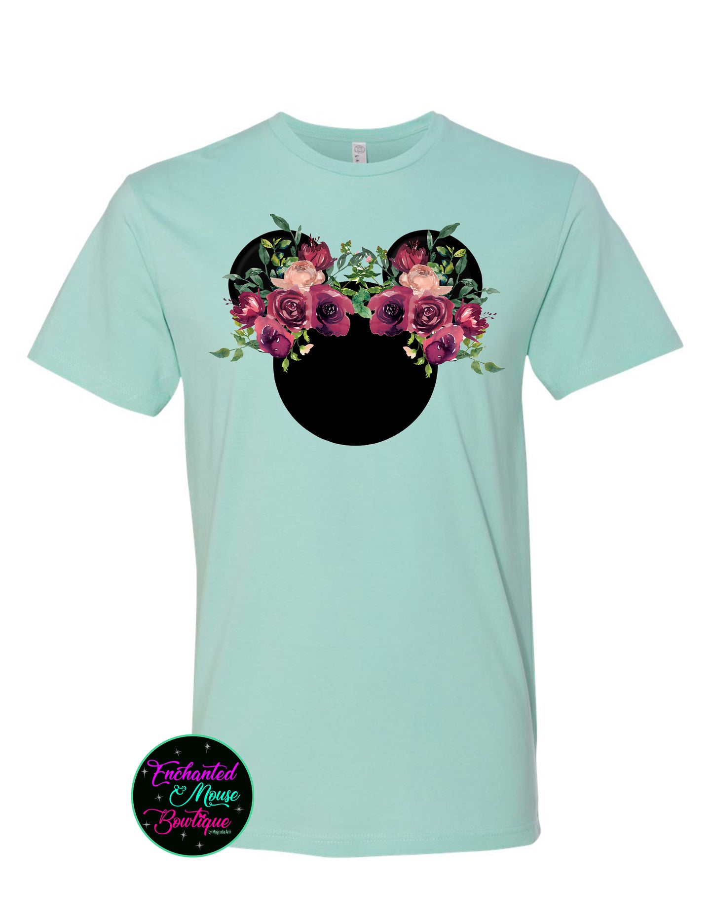 Floral Minnie Head Shirt, Minnie Floral Shirt, Disney Shirt, Minnie Ear Shirt, Disney Ear Shirt, Disney Family Shirt, Disney Vacation Shirt