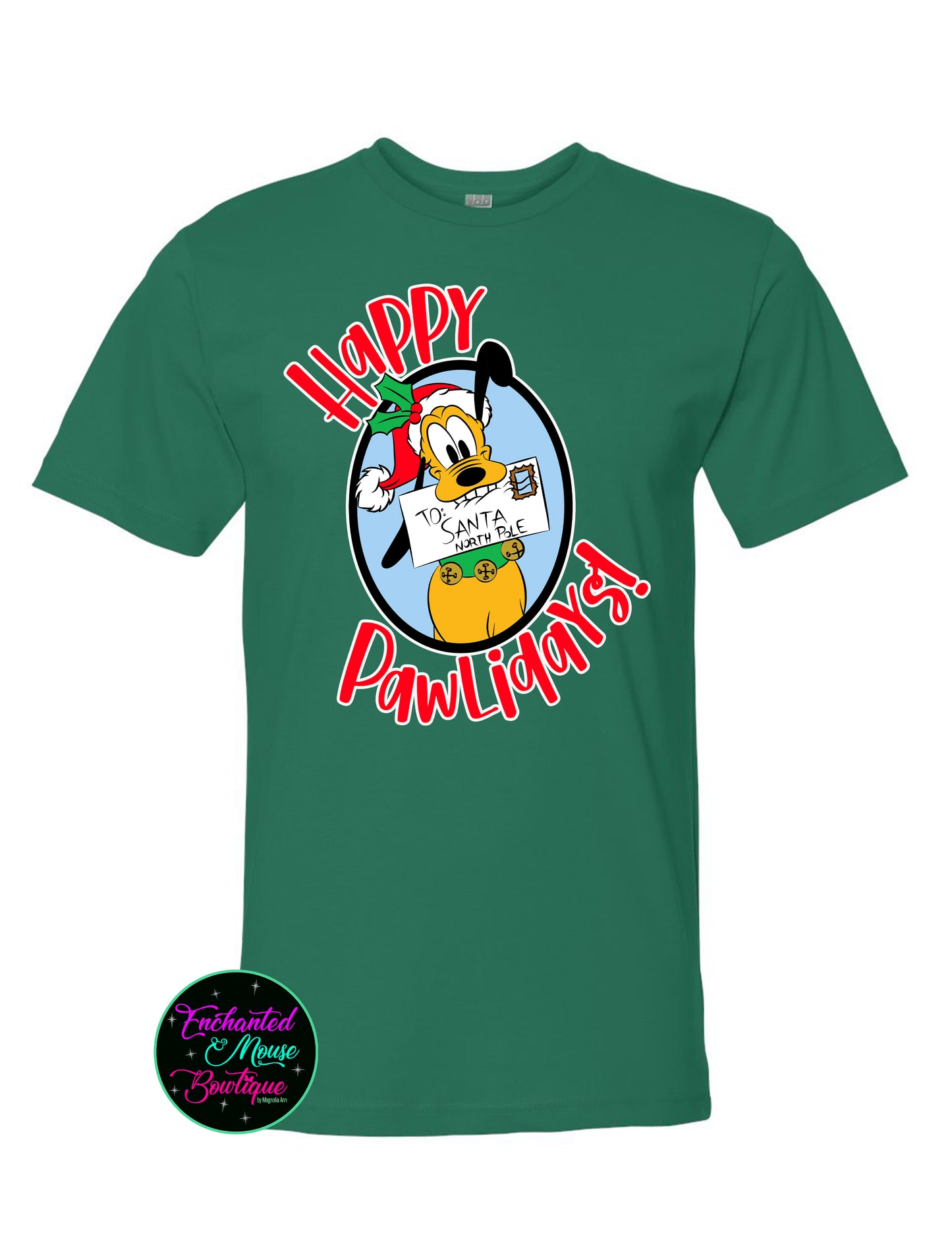 Happy Pawlidays Pluto Christmas Shirt, Christmas Disney Shirt, Kids Christmas Shirt, Matching Disney Shirts, Plus Size Disney Shirt, Pluto Tee