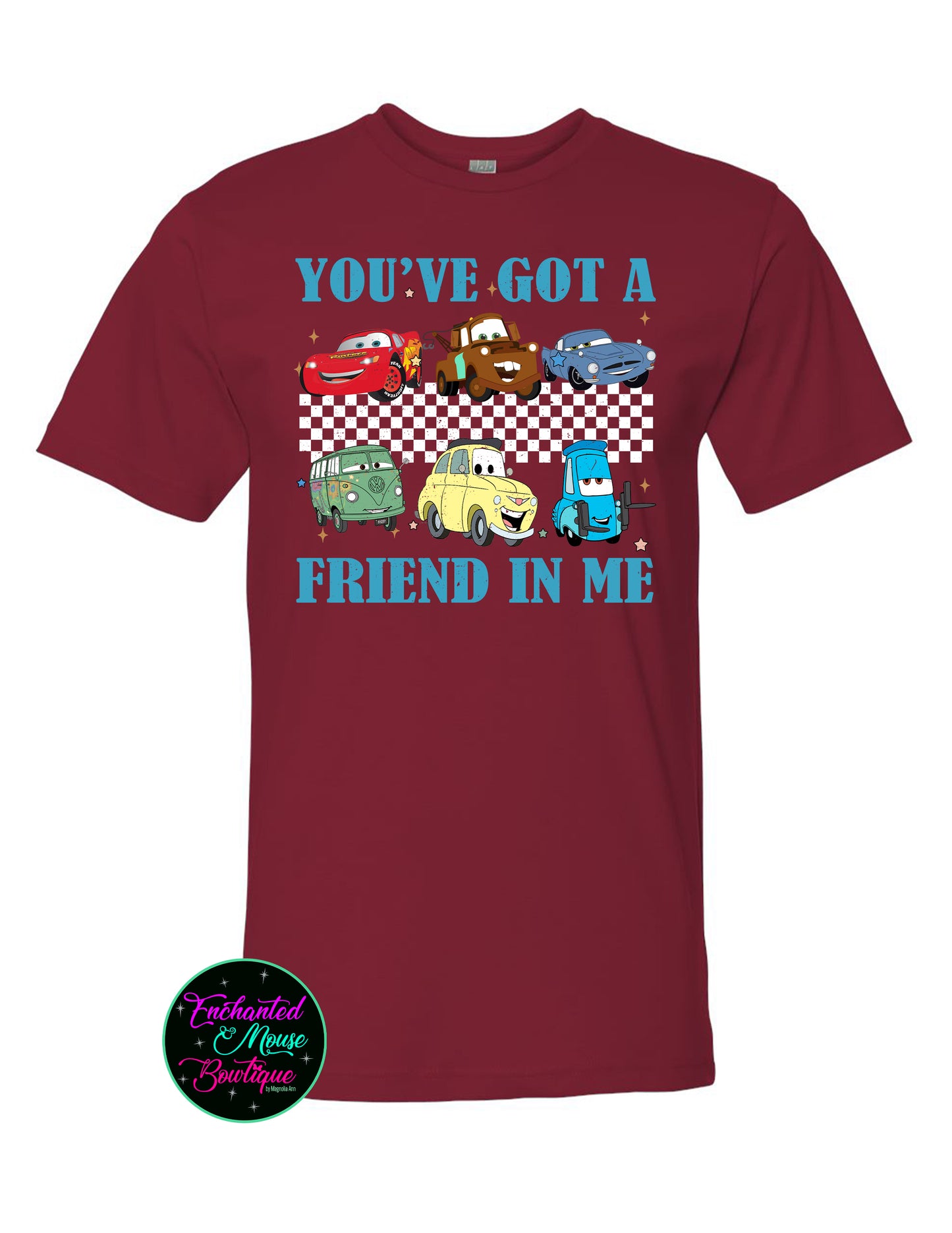 You've Got A Friend In Me Cars Shirt, Disney Cars Shirt, Lightening McQueen Shirt, Tow Mater Shirt, Cars Pixar Shirt, Disney Shirt for Kids, Disney Car