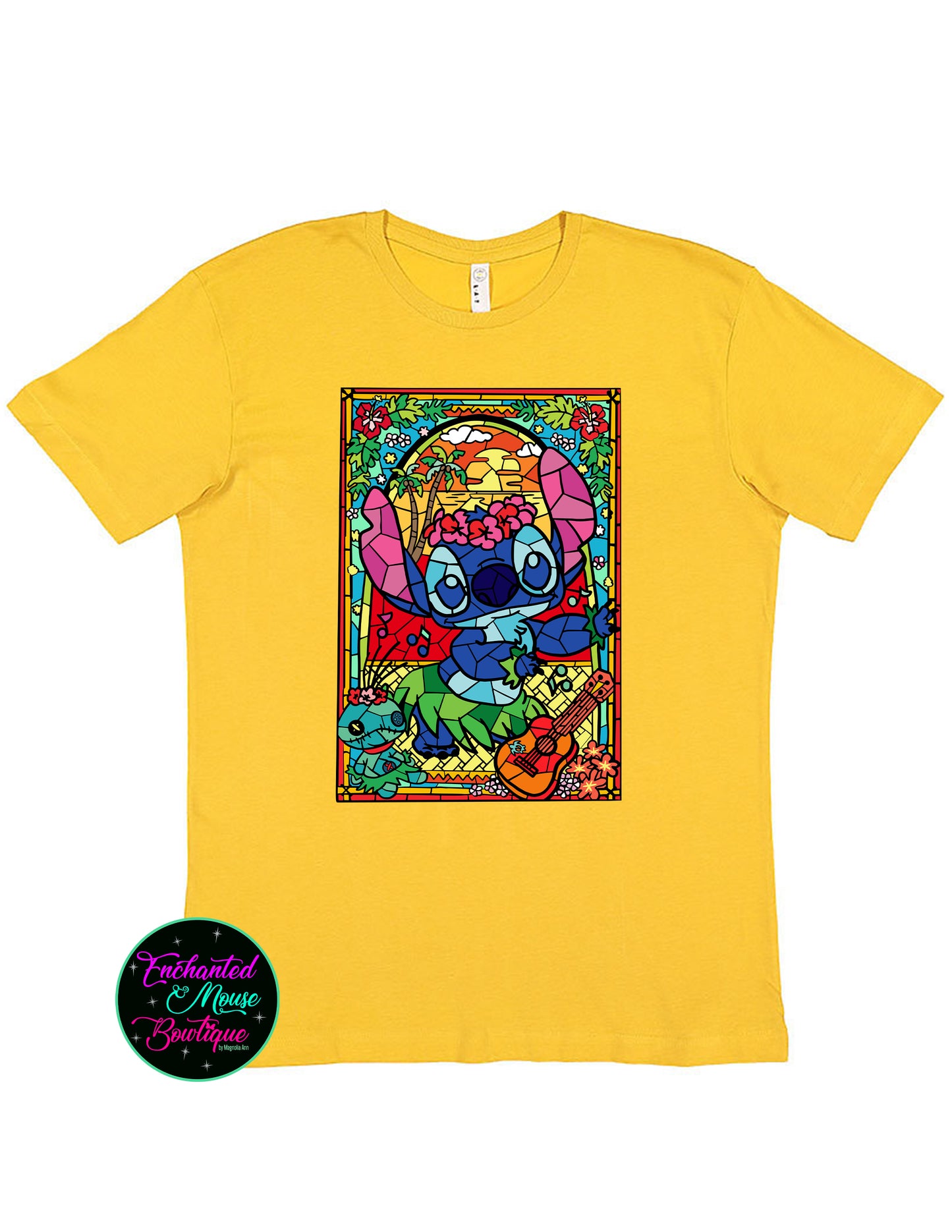 Stained Glass Stitch Shirt, Lilo & Stitch Shirt, Stitch Stained Glass Shirt, Lilo and Stitch, Disney Stitch Shirt, Disney Kids Shirt