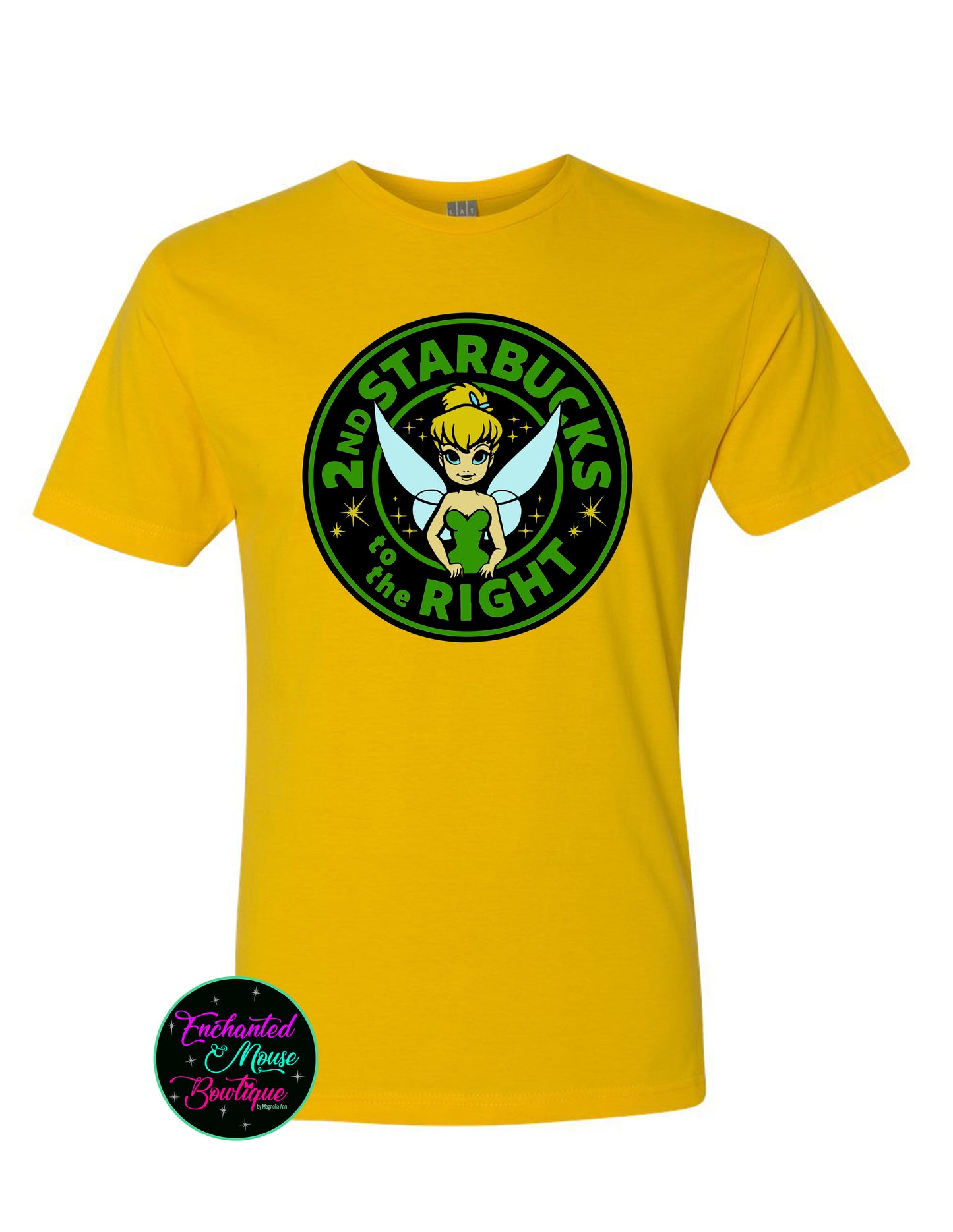 Tinkerbelle Starbucks Shirt, Tinkerbelle Shirt, Peter Pan Shirt, Disney Shirt for Her, Matching Disney Shirt, Plus Size Disney Shirt, Coffee Shirt