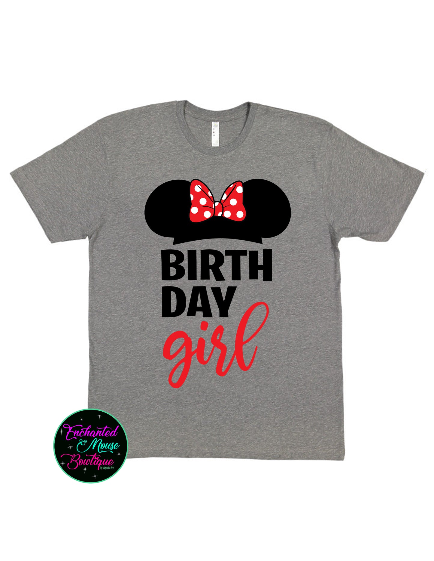 Minnie Mouse Birthday Girl Shirt, Minnie Mouse Birthday T-shirt, Minnie Mouse Shirt, Disney Birthday Party T-shirt, Disney Birthday Shirt