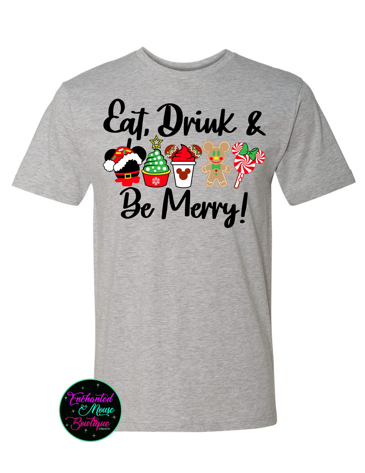 Eat Drink and Be Merry Christmas Disney Shirt, Disney Christmas Shirt, Matching Disney Shirts, Disney Shirt, Plus Size Disney Shirt, Candy Shirt