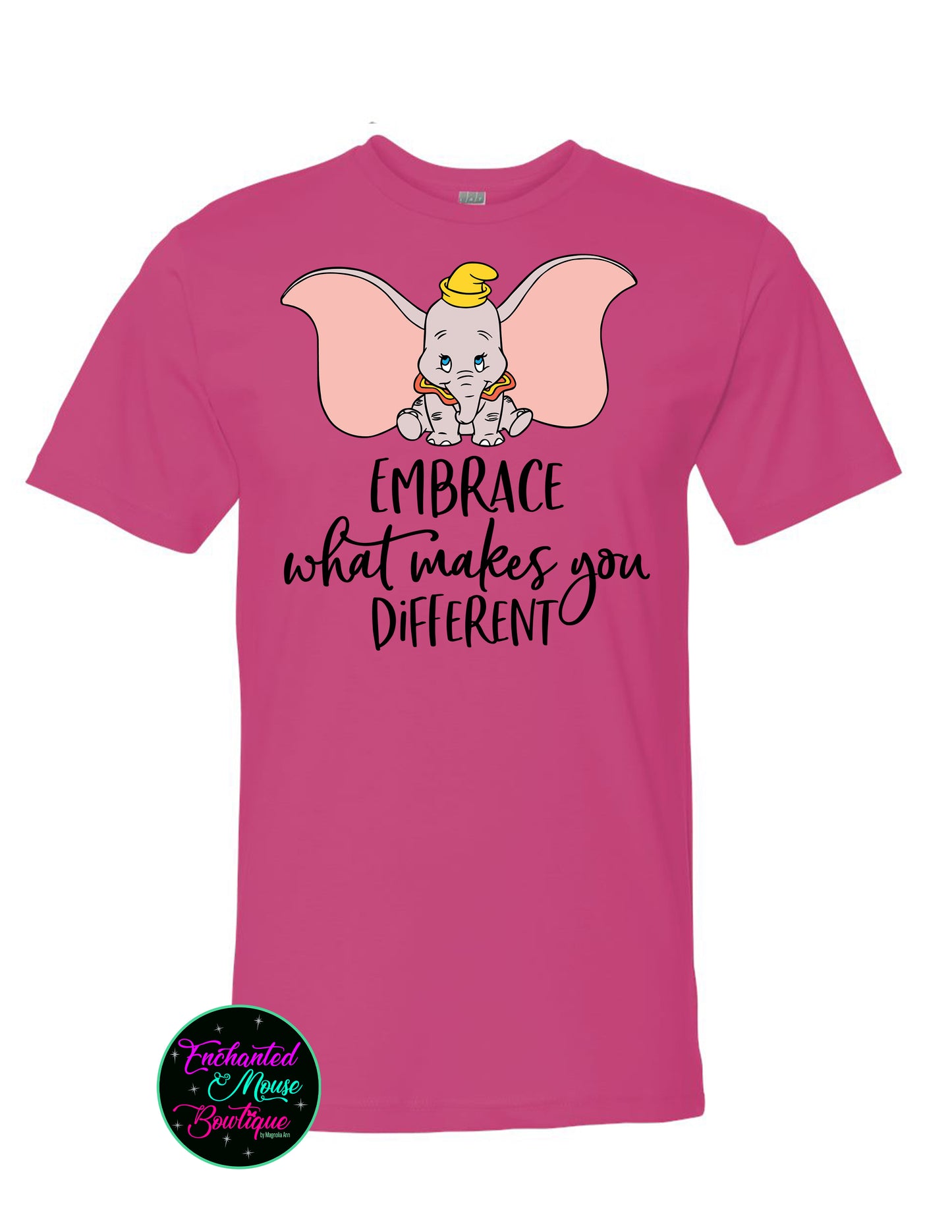 Embrace What Makes You Different, Dumbo Shirt, Disney Dumbo Shirt, Disney Shirt, Plus Size Disney Shirt, Matching Disney Shirt, Dumbo TShirt