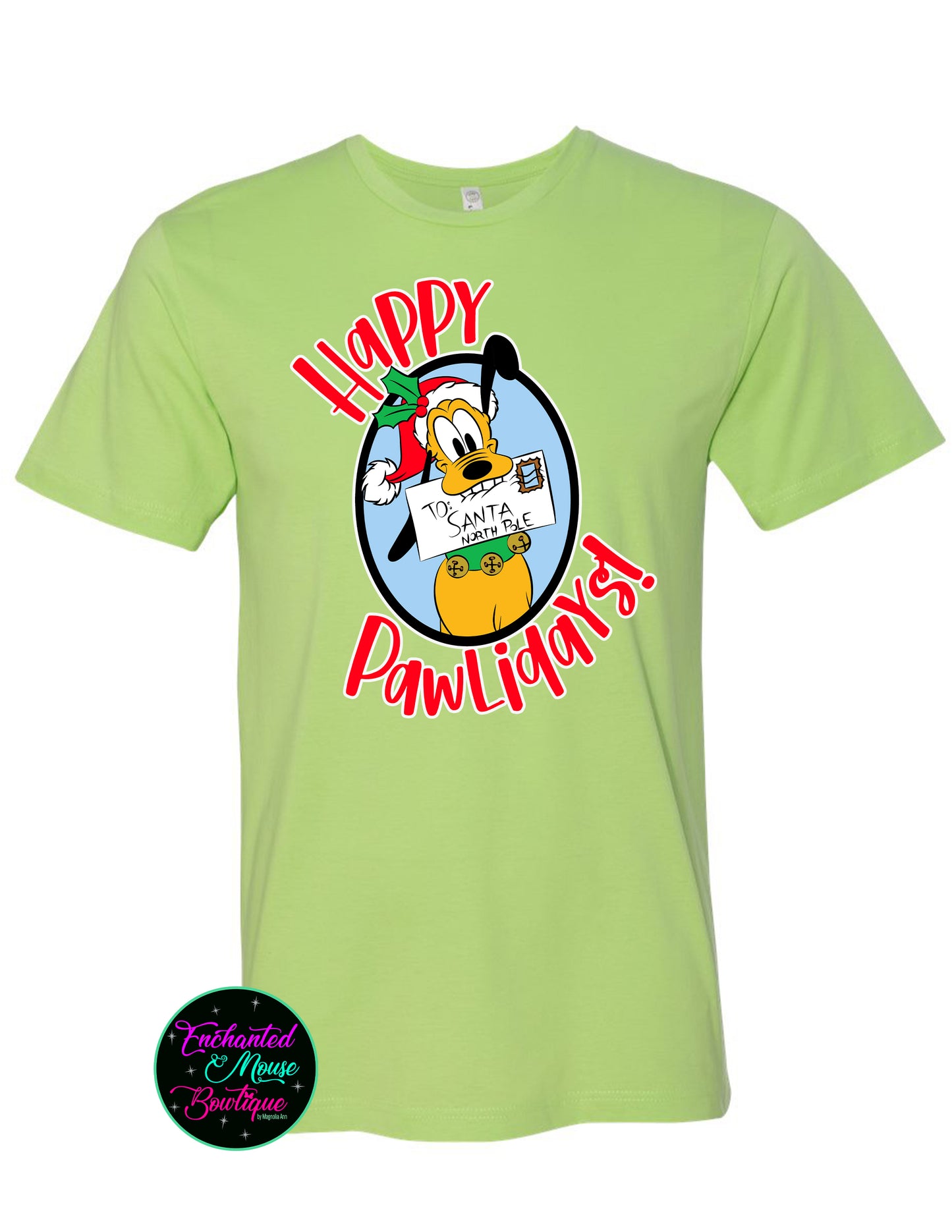 Happy Pawlidays Pluto Christmas Shirt, Christmas Disney Shirt, Kids Christmas Shirt, Matching Disney Shirts, Plus Size Disney Shirt, Pluto Tee