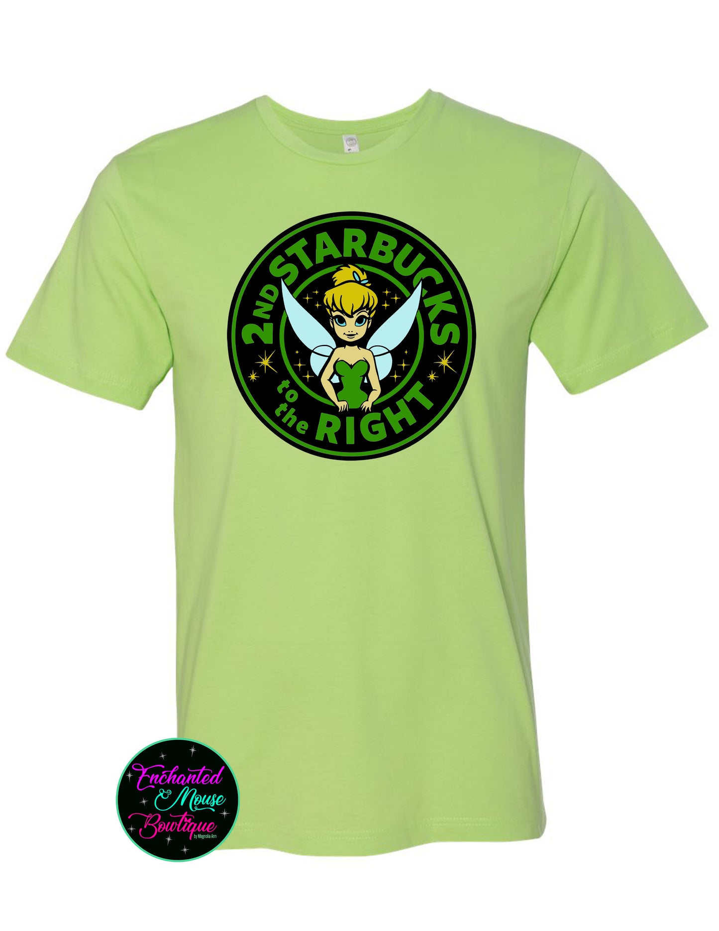 Tinkerbelle Starbucks Shirt, Tinkerbelle Shirt, Peter Pan Shirt, Disney Shirt for Her, Matching Disney Shirt, Plus Size Disney Shirt, Coffee Shirt