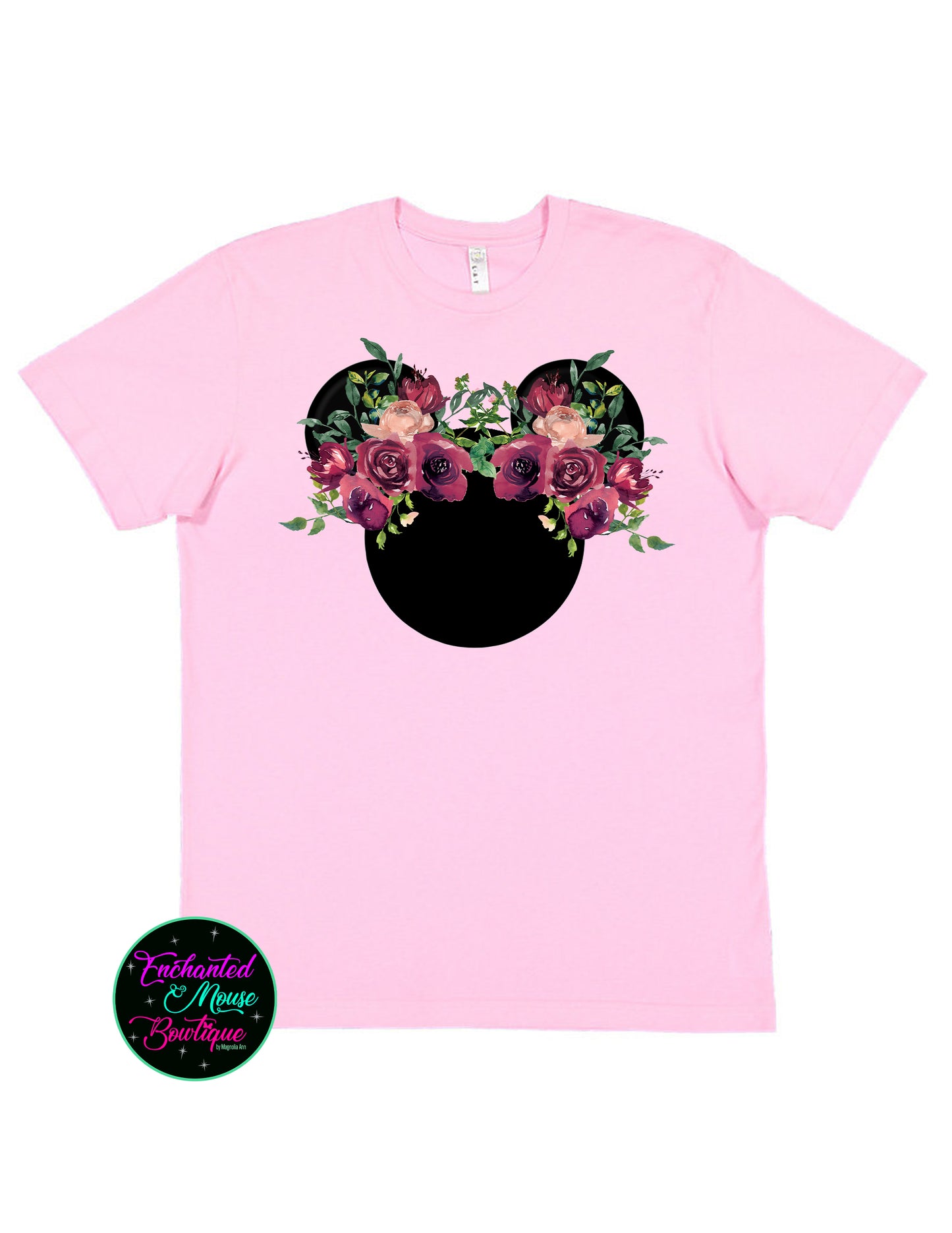Floral Minnie Head Shirt, Minnie Floral Shirt, Disney Shirt, Minnie Ear Shirt, Disney Ear Shirt, Disney Family Shirt, Disney Vacation Shirt
