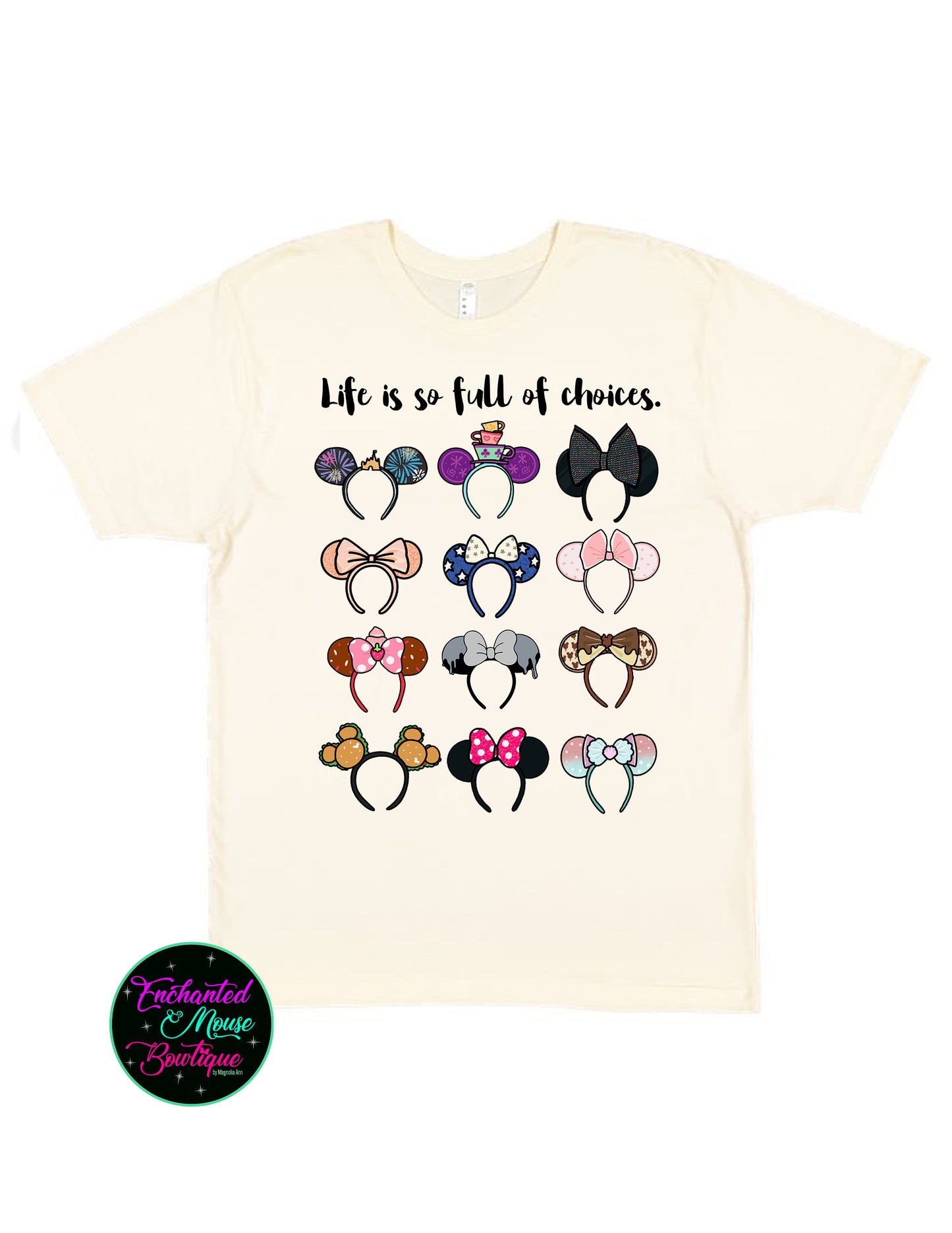 Life Is Full Of Choices, Disney Ears, Disney Ears Shirt, Disney Matching Shirts, Matching Family Shirts, Disney Shirt, Plus Size Disney Shirt, Kids Disney Shirt