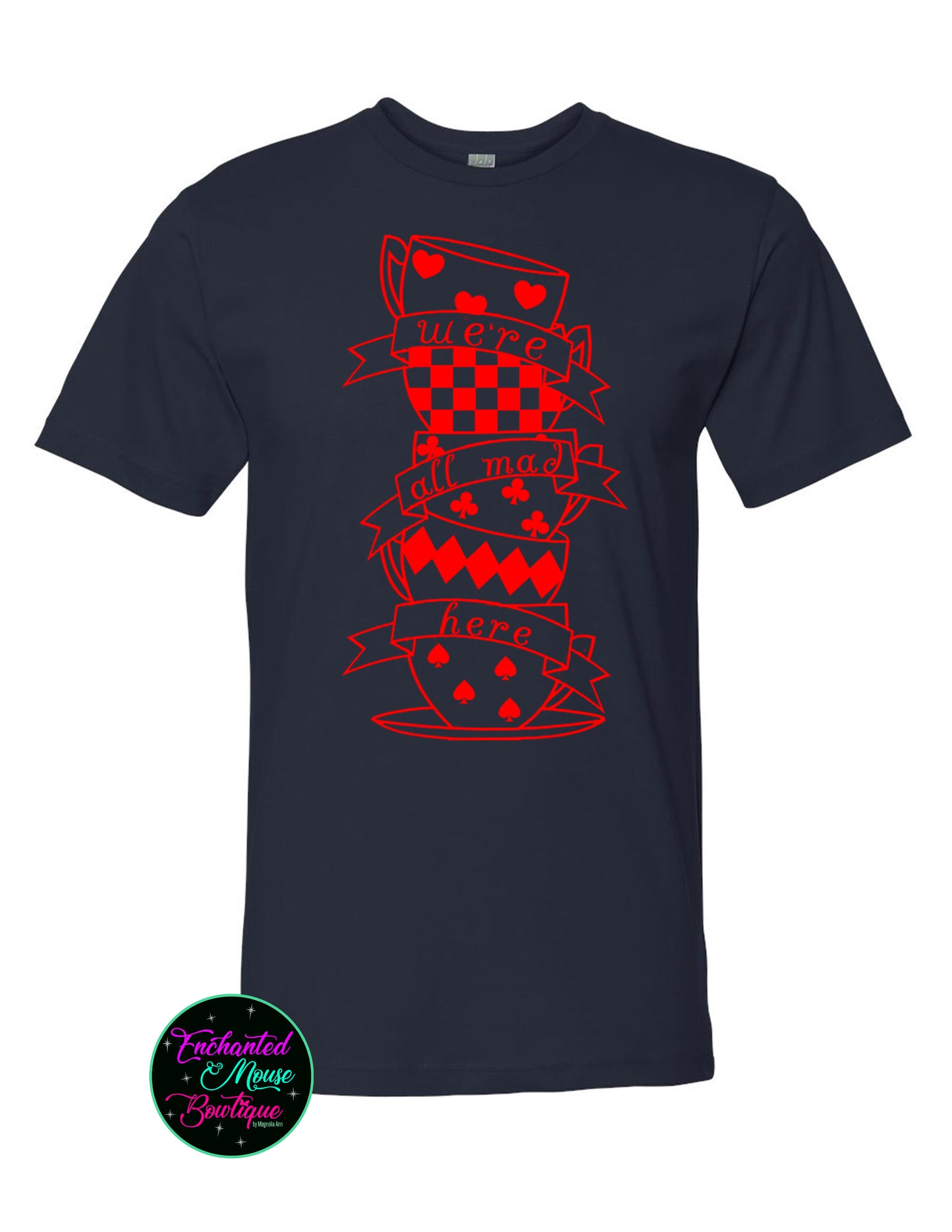 We're All Mad Here Disney Shirt, We're All Mad Shirt, Alice in Wonderland Shirt, Mad Hatter Shirt, Alice in Wonderland T-shirt, Disney Shirt