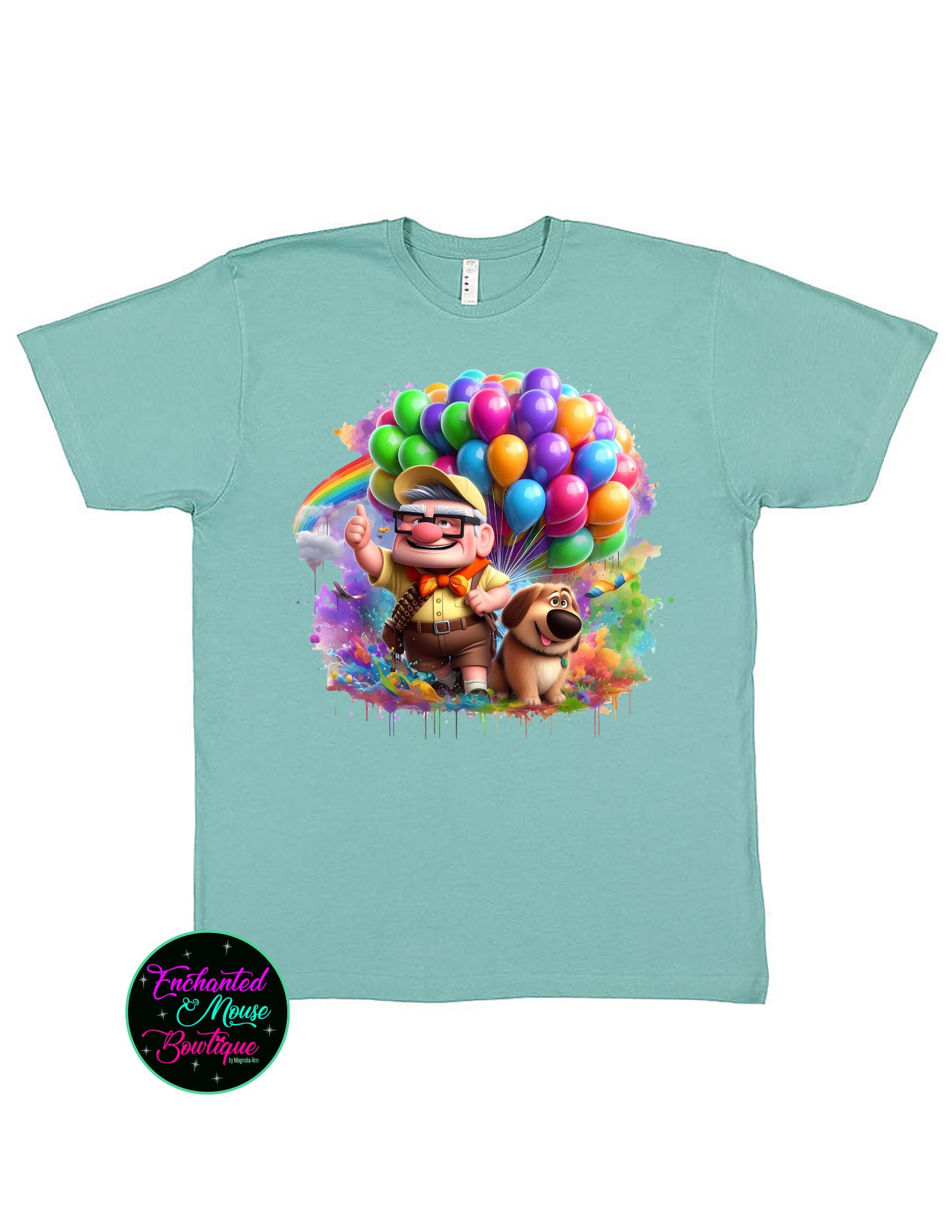 Disney Pixar Up Shirt, A World Of Adventure Awaits, Rainbow Balloons Tee, Disney Vacation, Disney Up Movie Shirt, Up Balloon Shirt, Up Movie