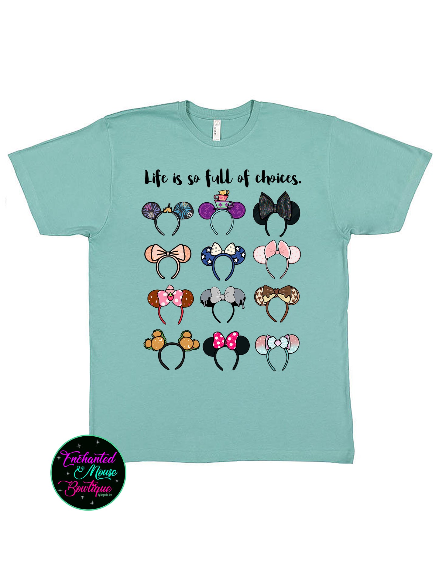 Life Is Full Of Choices, Disney Ears, Disney Ears Shirt, Disney Matching Shirts, Matching Family Shirts, Disney Shirt, Plus Size Disney Shirt, Kids Disney Shirt
