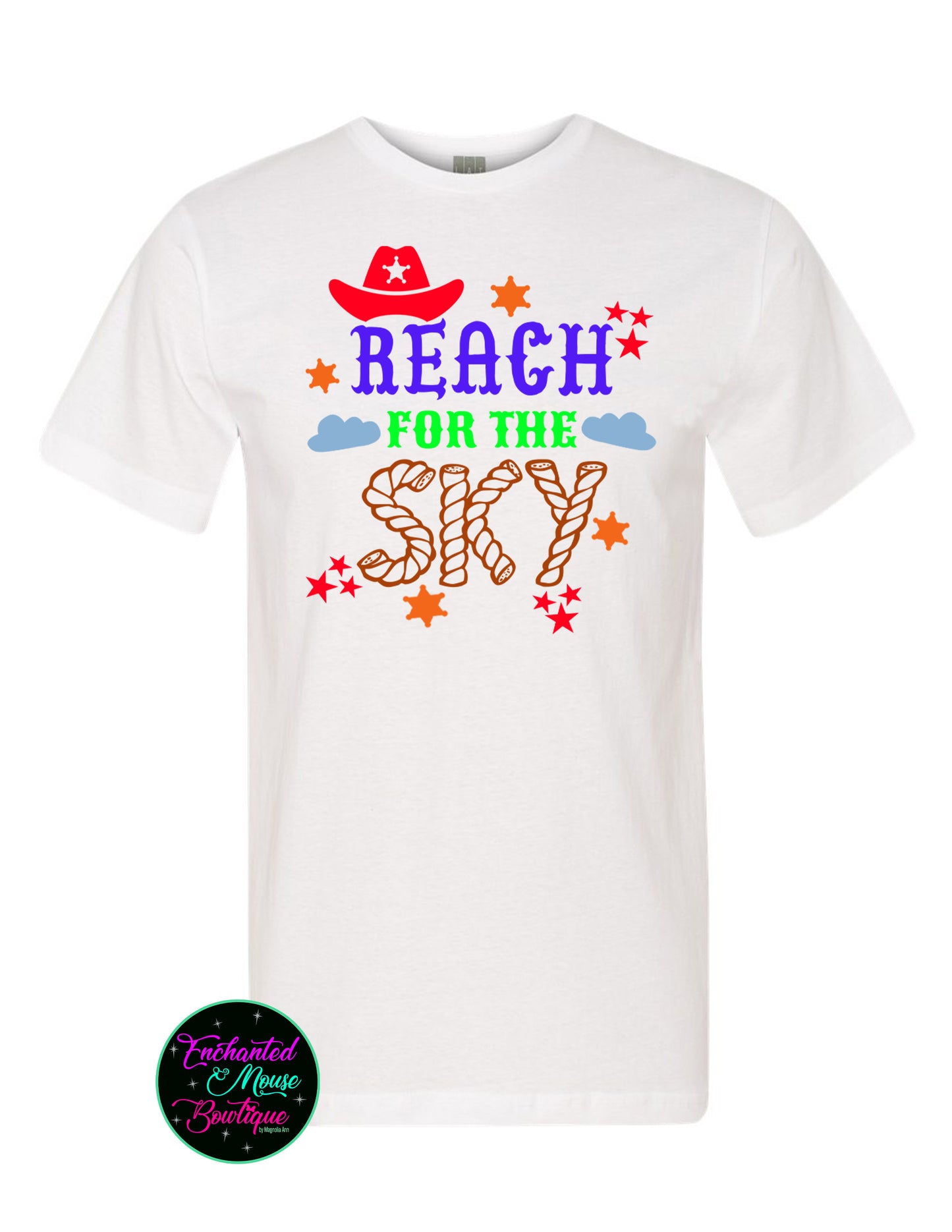 Reach For The Sky, Toy Story Shirt, Woody Shirt, Buzz Lightyear Shirt, Disney Toy Story, Cowboy Woody and Buzz Shirt, Disney Kids Shirt