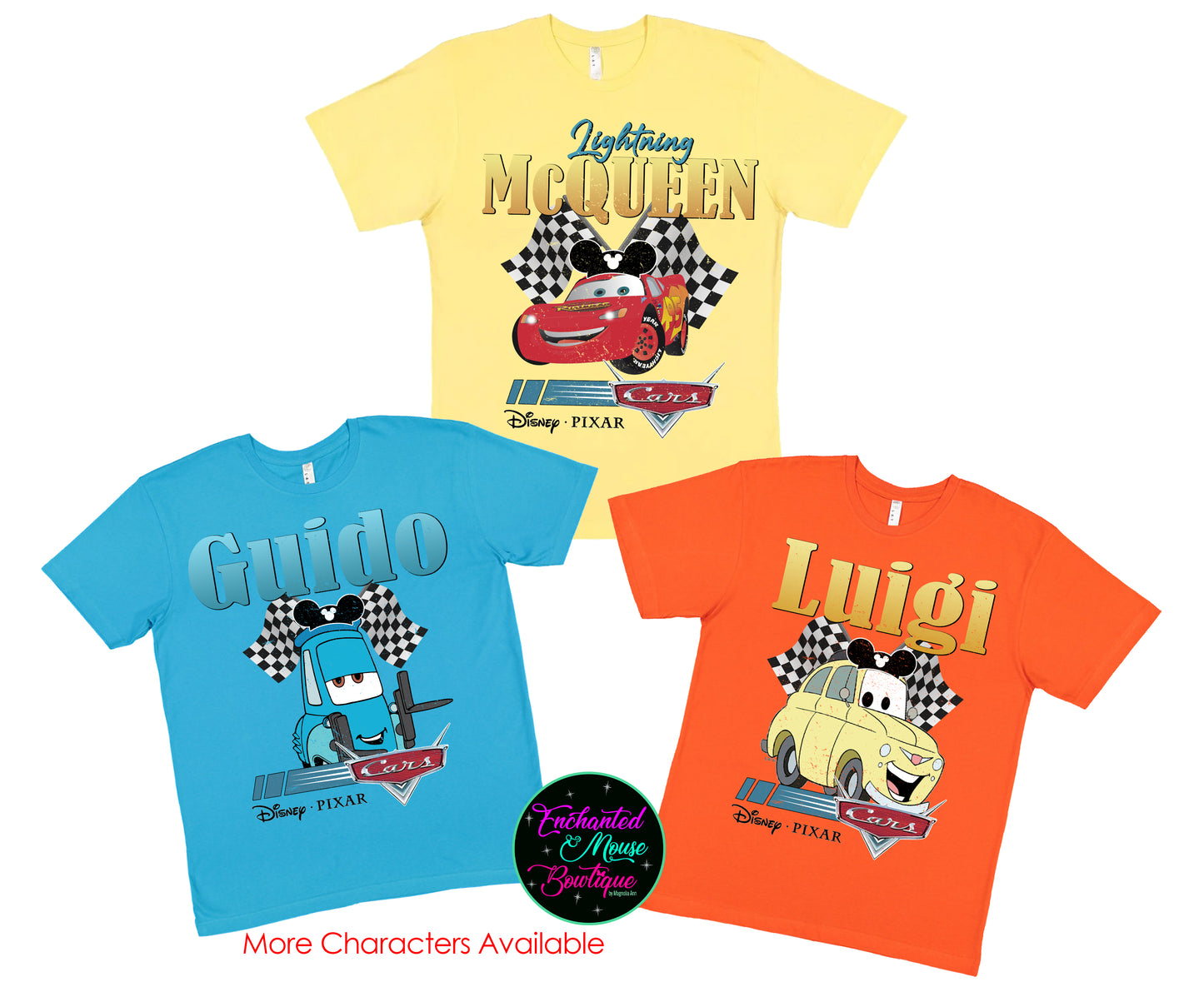 Disney Cars Character Shirt, Disney Cars Shirt, Lightening McQueen Shirt, Tow Mater Shirt, Cars Pixar Shirt, Disney Shirt for Kids, Disney Tee