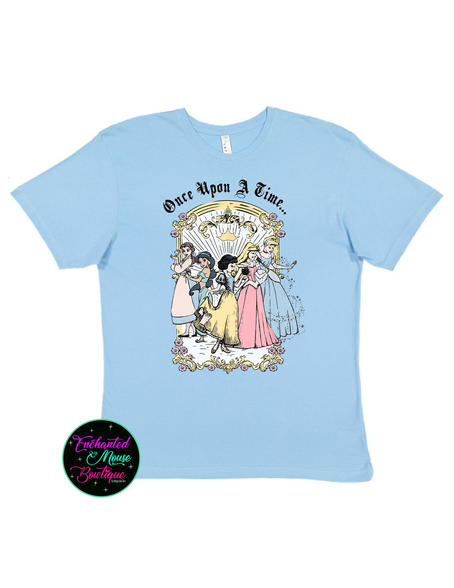 Once Upon A Time Shirt, Disney Princess Shirt, Princess Tee, Disney Girls Shirt, Princess Shirt, Princess Girls Shirt, Disney Girls Trip