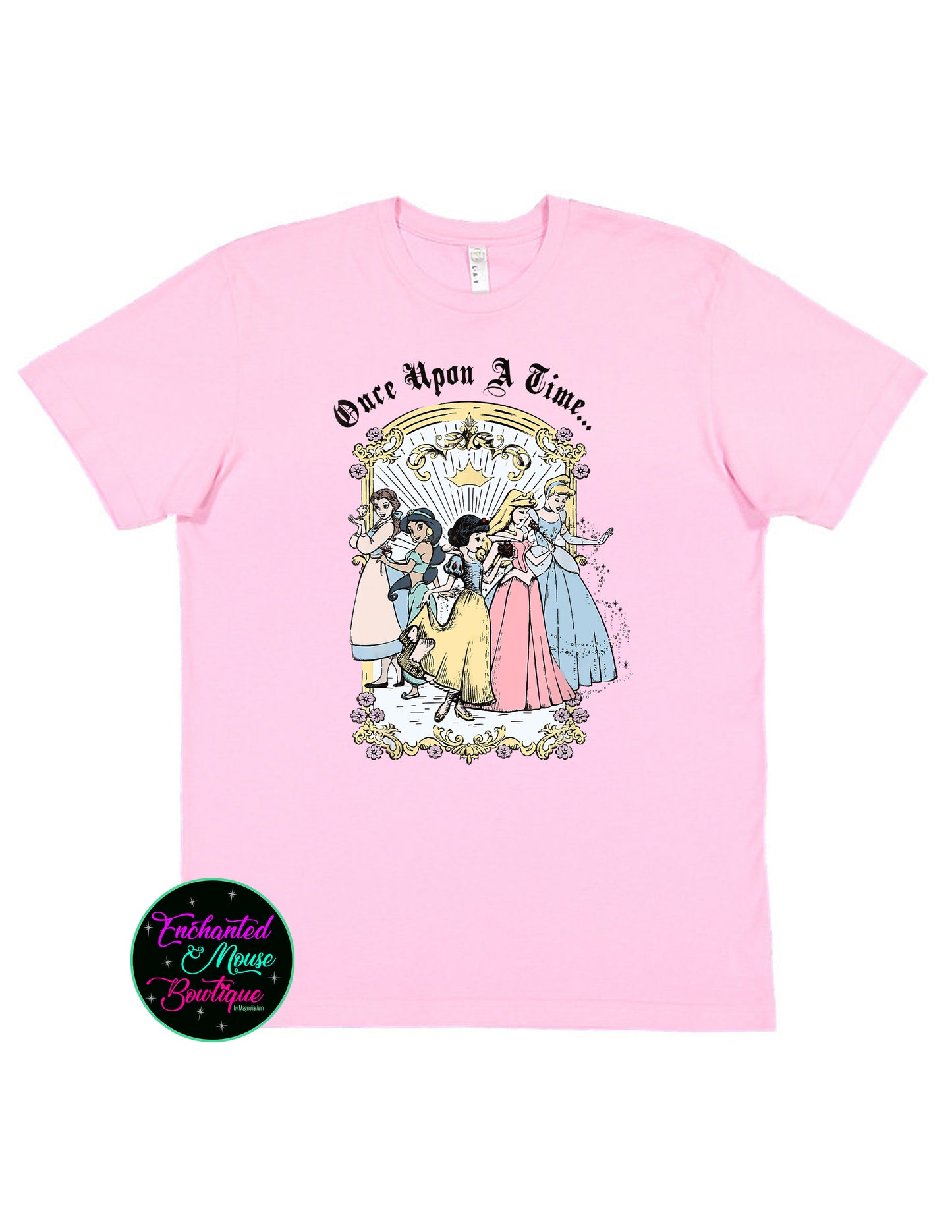 Once Upon A Time Shirt, Disney Princess Shirt, Princess Tee, Disney Girls Shirt, Princess Shirt, Princess Girls Shirt, Disney Girls Trip