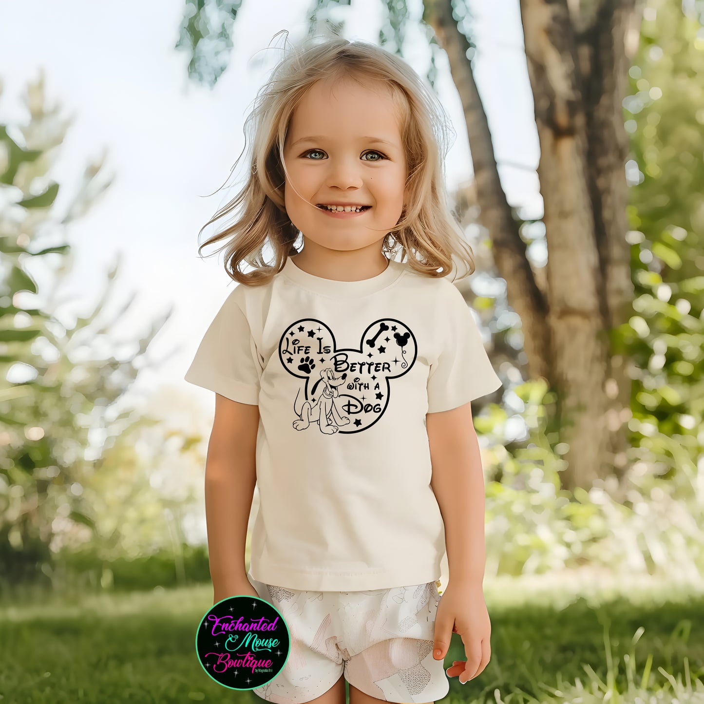 Life is Better with a Dog, Pluto Shirt, Disney Shirt, Toddler Disney Shirt, Kids Disney Shirt, Mickey Mouse Shirt, Dog Shirt