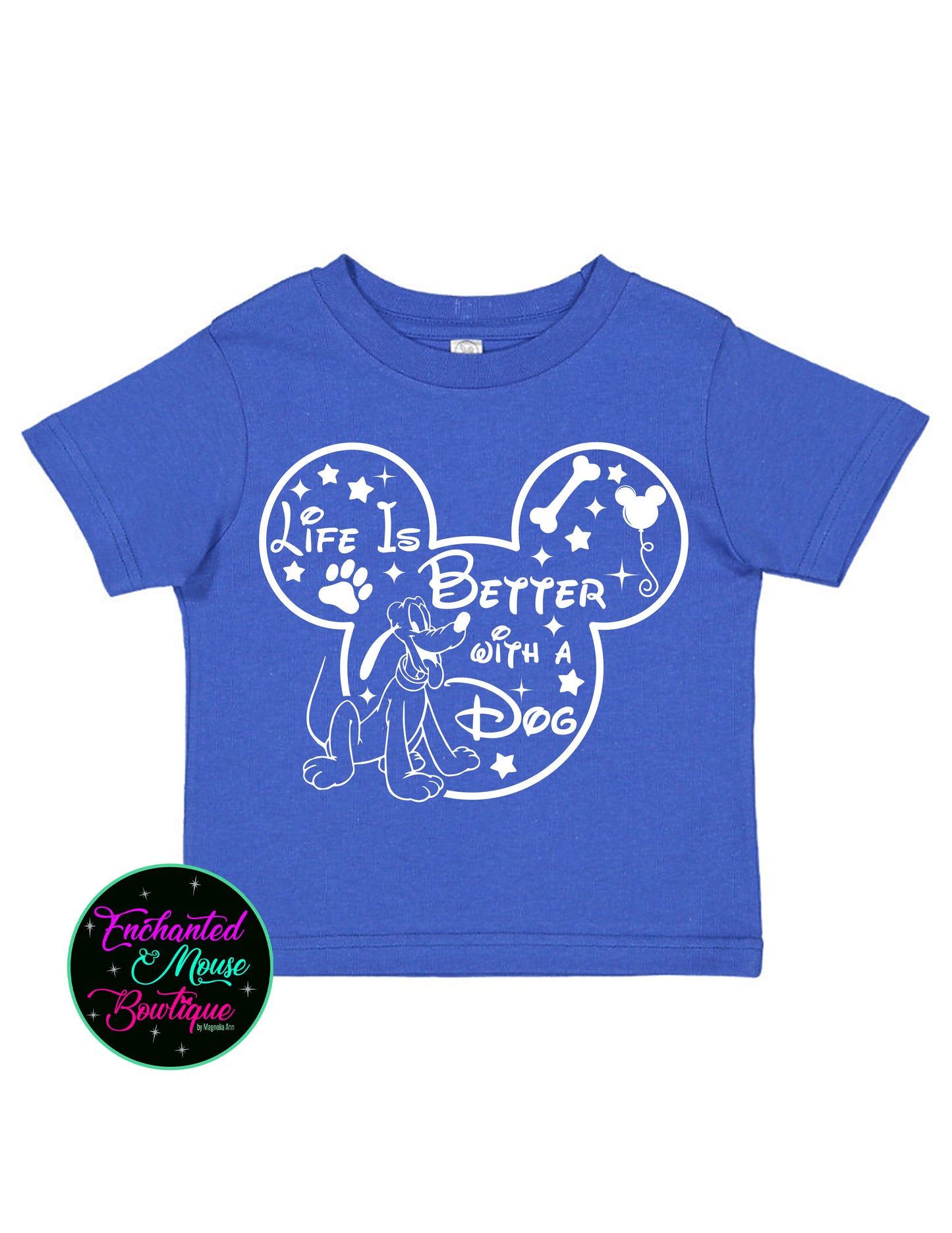 Life is Better with a Dog, Pluto Shirt, Disney Shirt, Toddler Disney Shirt, Kids Disney Shirt, Mickey Mouse Shirt, Dog Shirt