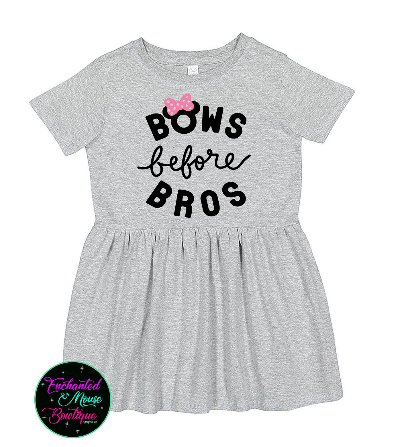 Bows Before Bros, Minnie Mouse Dress, Mickey Mouse Dress, Baby Disney Dress, Girls Disney Dress, Disney Dress, Toddler Disney Dress, Minnie Dress