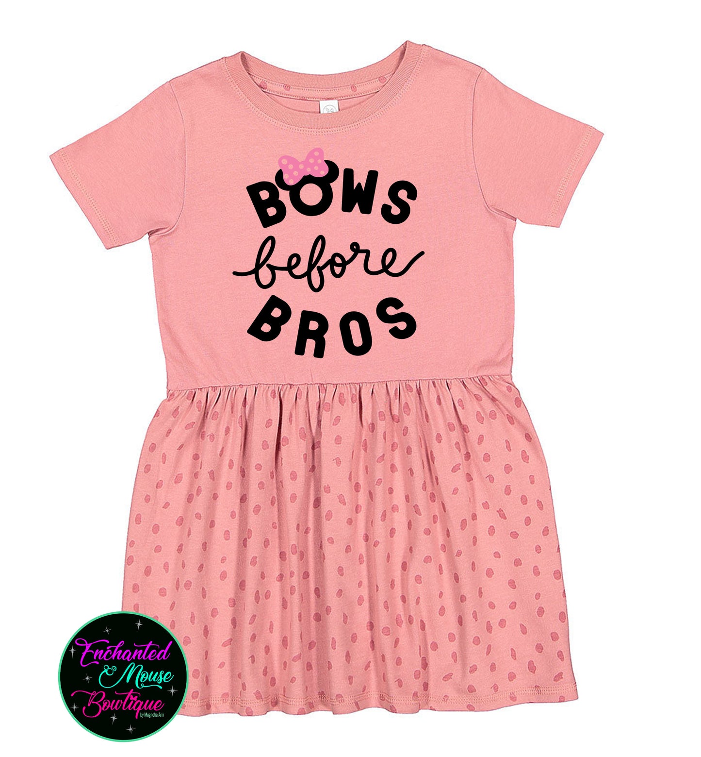 Bows Before Bros, Minnie Mouse Dress, Mickey Mouse Dress, Baby Disney Dress, Girls Disney Dress, Disney Dress, Toddler Disney Dress, Minnie Dress
