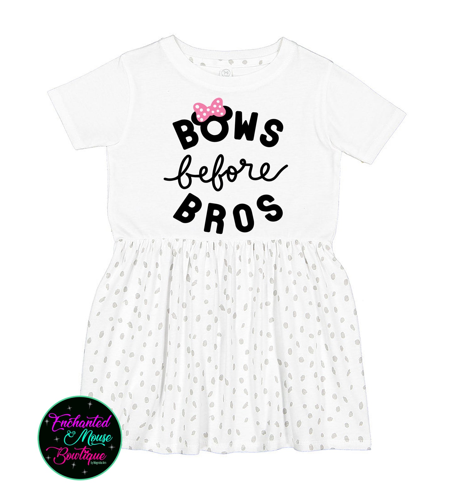 Bows Before Bros, Minnie Mouse Dress, Mickey Mouse Dress, Baby Disney Dress, Girls Disney Dress, Disney Dress, Toddler Disney Dress, Minnie Dress