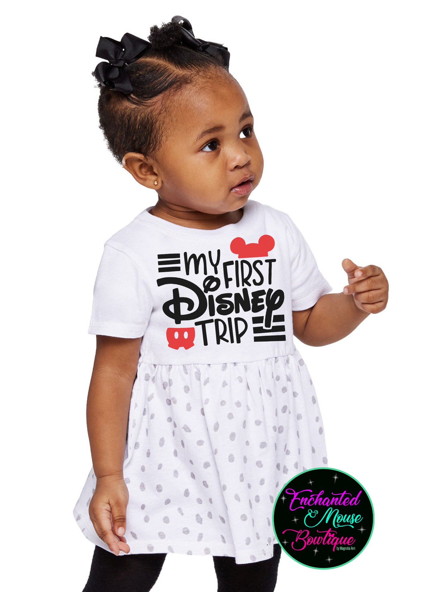 My First Disney Trip, Minnie Mouse Dress, Mickey Mouse Dress, Baby Disney Dress, Girls Disney Dress, Disney Dress, Toddler Disney Dress