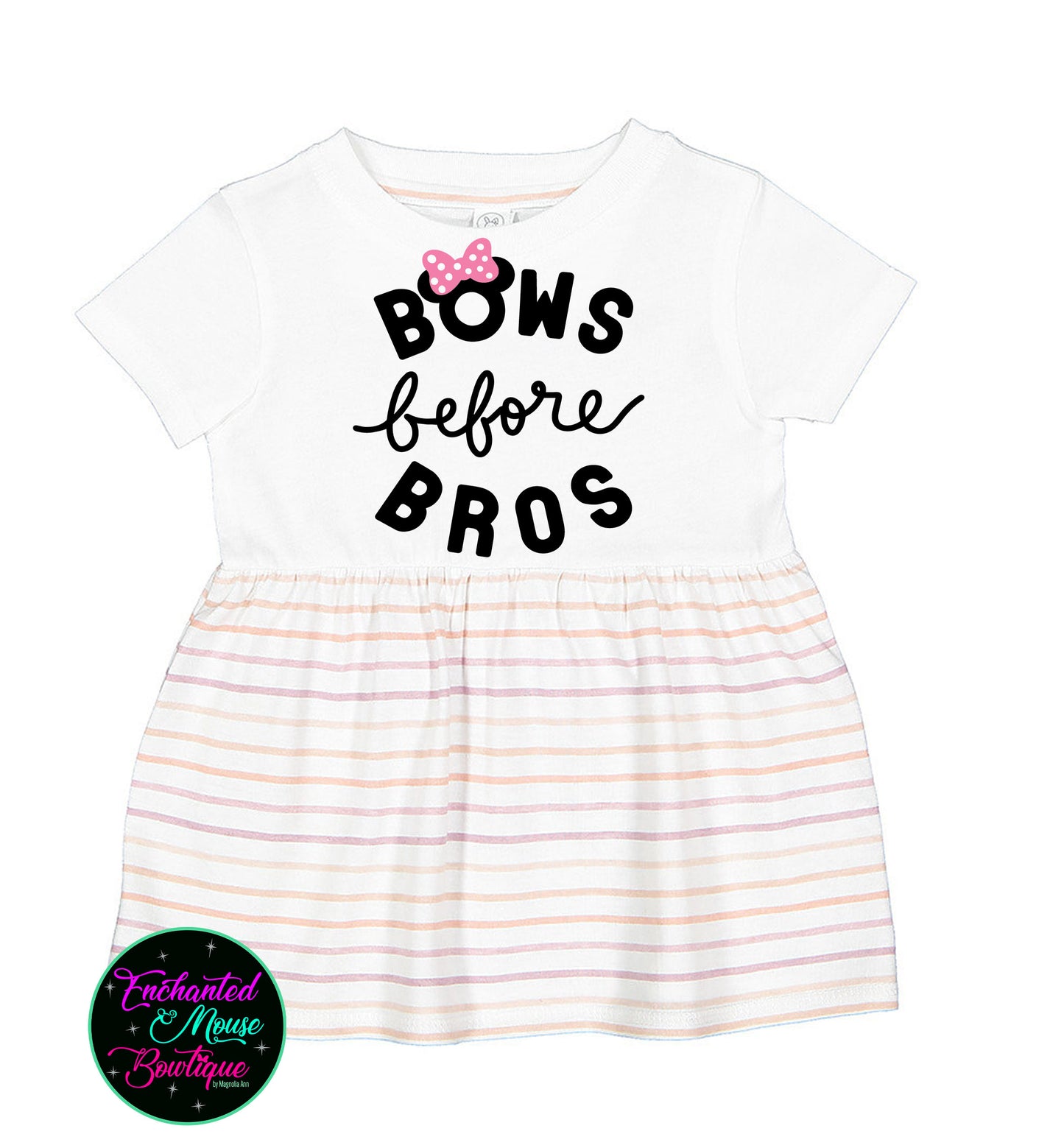 Bows Before Bros, Minnie Mouse Dress, Mickey Mouse Dress, Baby Disney Dress, Girls Disney Dress, Disney Dress, Toddler Disney Dress, Minnie Dress