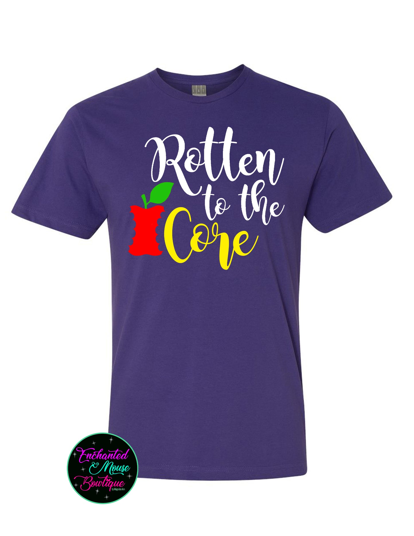 Rotten To The Core Shirt, DisneyShirt, Descendants Shirt, Snow White Shirt, Evil Queen Shirt, Disney Villain Shirt, Plus Size Disney Shirt
