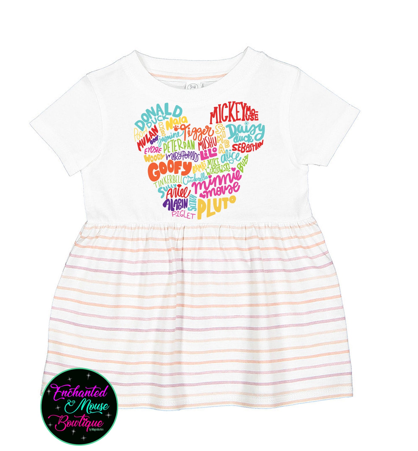 Disney Character Names, Girls Disney Dress, Disney Dress, Toddler Disney Dress, Infant Disney Dress, Baby Disney Dress, Disney World Dress