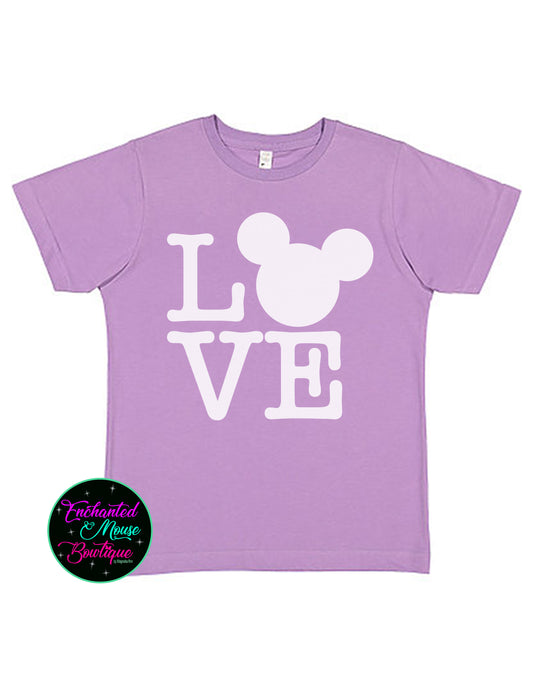 Love Disney Shirt, Disney Shirt, Kids Disney Shirt, Mickey Mouse Shirt, Minnie Mouse Shirt, Kids Disney T-shirt, Matching Disney Shirts