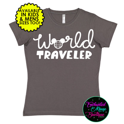 World Traveler Shirt, Epcot Shirt, Matching Disney Shirts, Disney Shirt, Disney World Matching Shirt, Plus Size Disney Shirt, Mother Earth