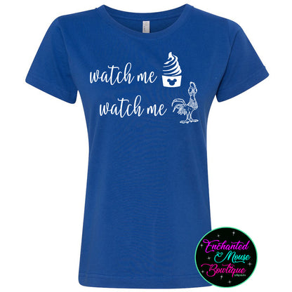 Watch Me Whip Watch Me Hei Hei, Funny Disney Shirt, Dole Whip Shirt, Hei Hei Shirt, Moana Shirt, Disney Shirt, Plus Size Disney Shirt, Snack Shirt