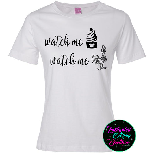 Watch Me Whip Watch Me Hei Hei, Funny Disney Shirt, Dole Whip Shirt, Hei Hei Shirt, Moana Shirt, Disney Shirt, Plus Size Disney Shirt, Snack Shirt