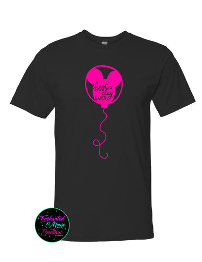 Best Day Ever, Mickey Balloon, Disney Vacation Shirt, Disney Shirt, Disney World Shirt, Plus Size Disney Shirt, Disneyland Shirt, Mickey Tee