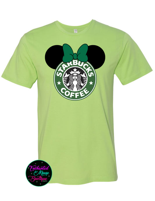 Starbucks Minnie Shirt, Starbucks Shirt, Minnie Shirt, Matching Disney Shirt, Plus Size Disney Shirt, Coffee Lover, Disney Adult, Mom Life