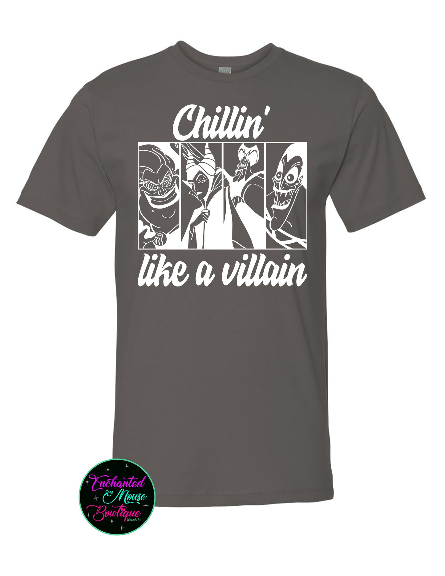 Chillin Like A Villain, Villain Shirt, Disney Villain Shirt, Disney Witches Shirt, The Evil Queen Shirt, Maleficent Shirt, Ursula Shirt