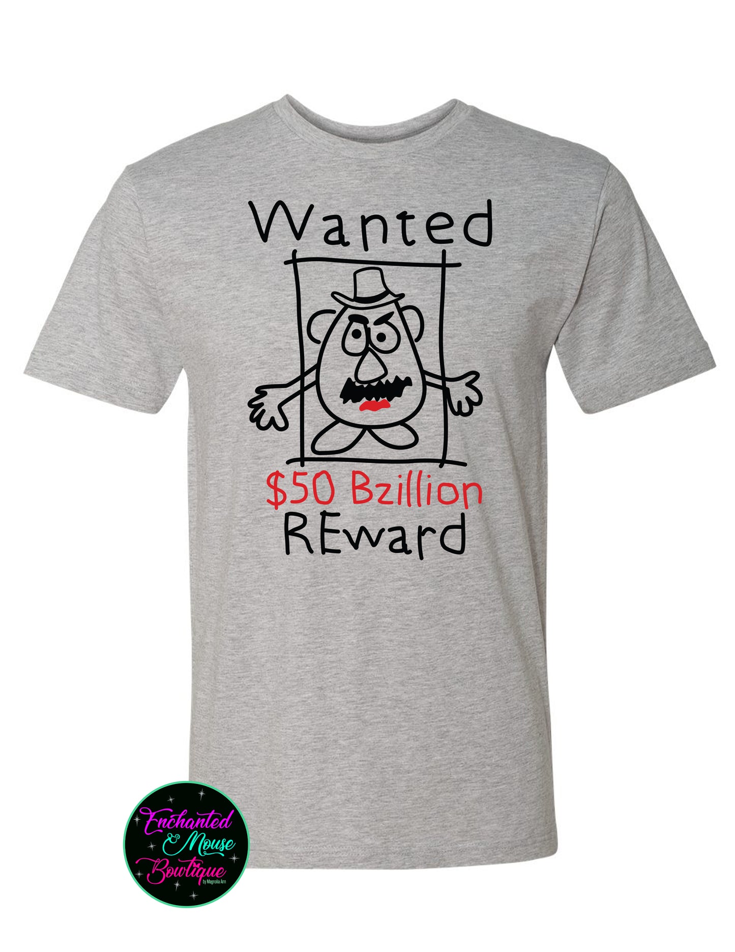 Toy Story Mr. Potato Head Wanted Reward Shirt, Funny Toy Story Shirt, Disney Toy Story Shirt, Mr. Potato Shirt, Kids Mr Potato Head Shirt