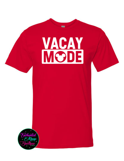 Vacay Mode, Disney Vacation Shirt, Mickey Mouse Shirt, Mickey Shirt, Disney Shirt, Matching Disney Shirt, Plus Size Disney Shirt, Disney Dad
