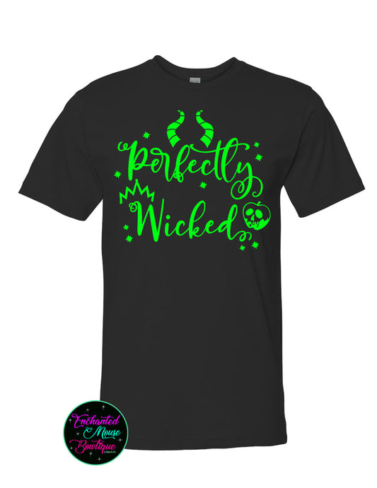 Perfectly Wicked, Villain Shirt, Disney Villain Shirt, Disney Witches Shirt, The Evil Queen Shirt, Maleficent Shirt, Ursula Shirt, Plus Size Villain Shirt