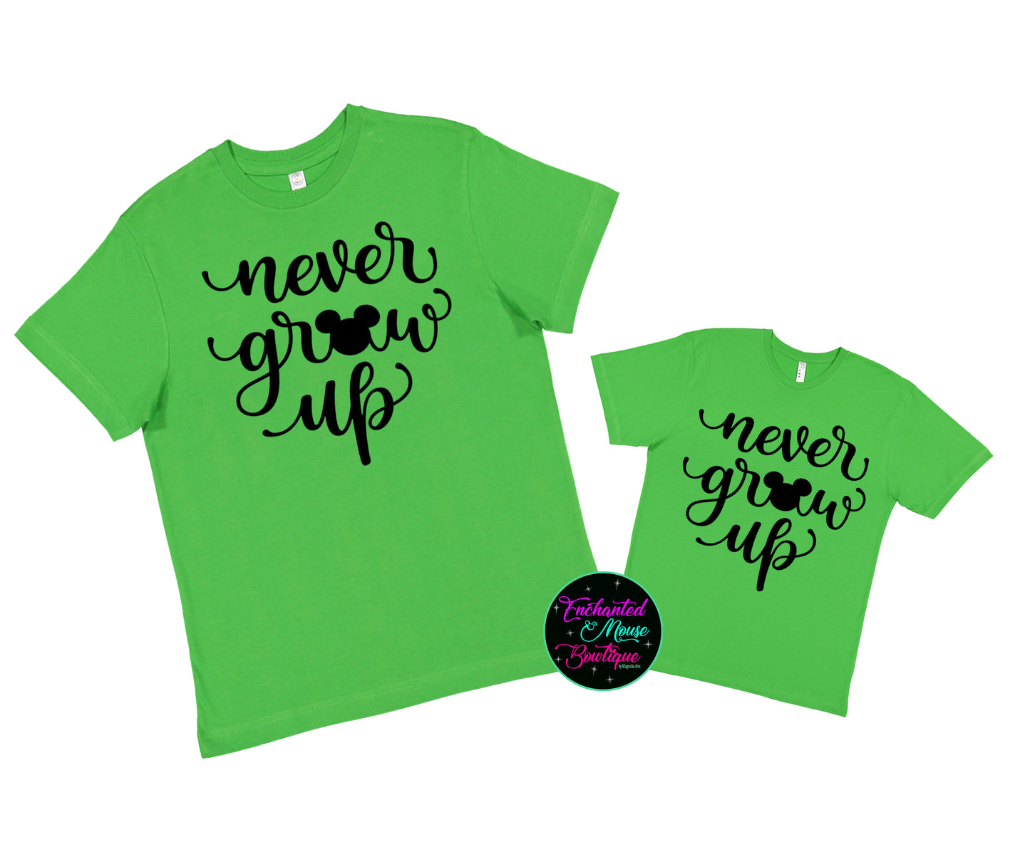 Never Grow Up, Peter Pan Shirt, Disney Shirt, Matching Disney Shirts, Disney Adult Shirt, Plus Size Disney Shirt, Tinkerbelle Shirt, Disney Tee