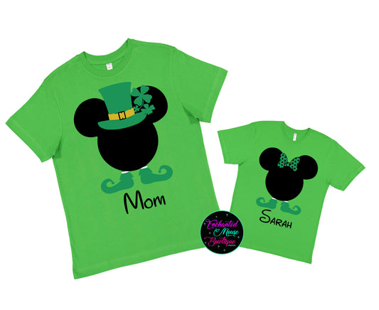 Custom St Patrick's Day Shirt, Mickey St. Patrick's Day Shirt, Minnie St. Patrick's Day Shirt, Disney St. Patricks Day Shirt, Matching Disney Shirt