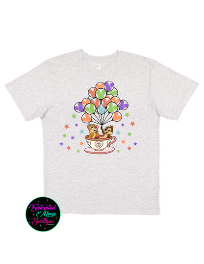 Chip & Dale Tea Cups, Chip & Dale Shirt, Disney Character Shirt, Chip and Dale Characters, Double Trouble Shirt, Magic Kingdom Teacup, Disney Shirt, Magic Kingdom