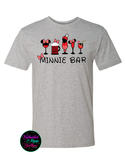 Minnie Bar Shirt, Disney Shirts, Drinking Shirts, Drinking Around the World Shirt, Minnie Mouse Shirt, Disney Vacation Shirt, Minnie Shirts