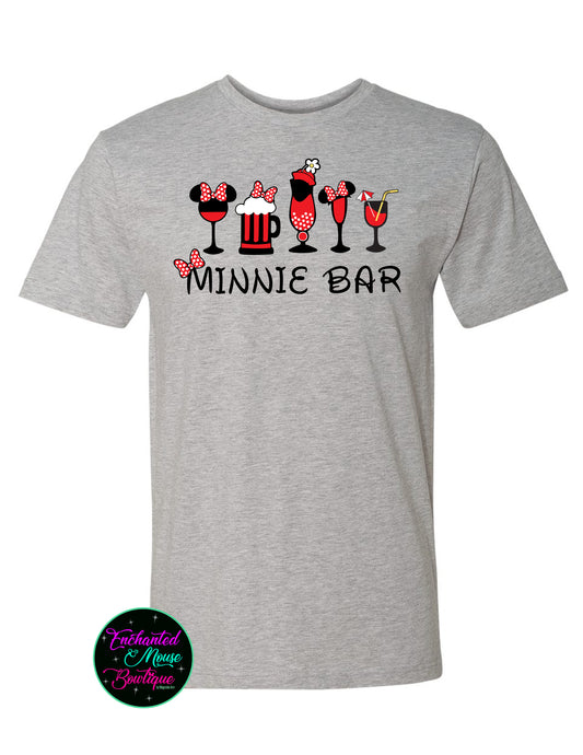 Minnie Bar Shirt, Disney Shirts, Drinking Shirts, Drinking Around the World Shirt, Minnie Mouse Shirt, Disney Vacation Shirt, Minnie Shirts
