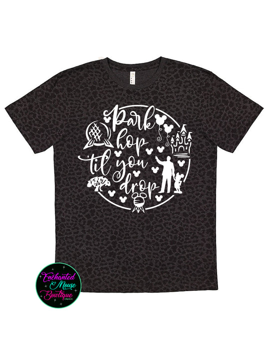 Park Hop Till You Drop, Disney World Shirts, Disney Vacation Shirts, Matching Family Shirts, Magic Kingdom Shirts, Animal Kingdom Shirts